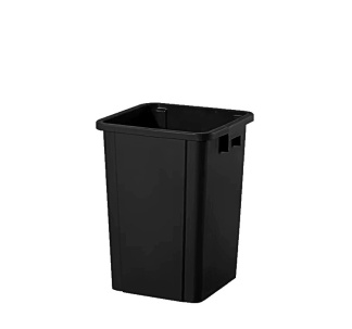 Black 19 Gal. Square Container